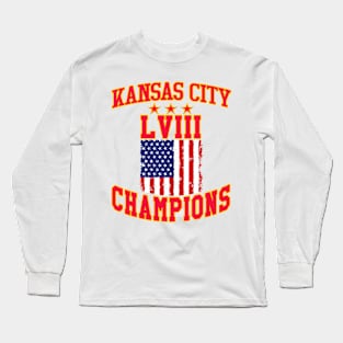 Super Bowl LVIII Champions - Kansas City Chiefs Long Sleeve T-Shirt